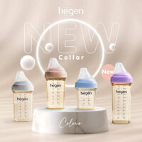 Bình sữa cho bé Hegen PPSU 150ml núm số 1, bình sữa trẻ em cao cấp 1m+, Monnie Kids