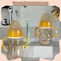 Bình sữa cho bé Latan-chất liệu PPSU - Hàn Quốc, chống sặc tay cầm 280ml (Tặng Kèm 1 Núm và 1 muỗng)