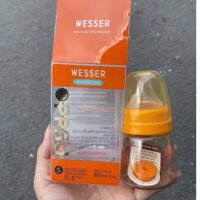 Bình Sữa Cho Bé Sơ Sinh Cổ Hẹp Cao Cấp 60ml _Wesser PPSU