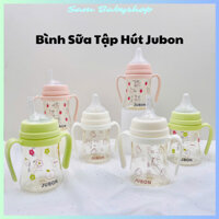Bình Sữa cho Bé Sơ Sinh Jubon Kèm Tay Cầm và Ống Hút size 180ml và 280m