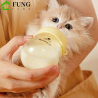Bình sữa cho mèo con FUNG Puppy, Bình sữa cho thú cưng điều dưỡng chống cắn 80ml, Kính di động chống nấm có tỷ lệ ăn sữa cho chó sơ sinh