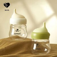 Bình sữa cho mèo con SJJL Puppy, Bình sữa cho thú cưng chống sương mù 80ml, Đồ dùng cho thú cưng Silicone chống cắn Núm vú sữa thủy tinh cho thú cưng nhỏ