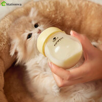 Bình sữa cho mèo con STATIONWA Puppy, Bình sữa cho thú cưng chống sương mù 80ml, Núm vú silicon chống cắn di động cho chó sơ sinh