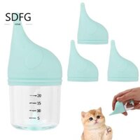 Bình sữa cho thú cưng SDFG, Thiết kế nắp có thể tháo rời Chống cho chó con Bình sữa uống, Núm vú silicon chống trượt Bộ dụng cụ cho chó có thể tái sử dụng Dụng cụ uống nước động vật