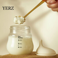 Bình sữa cho thú cưng YERZ, Bình sữa cho mèo con có tỷ lệ chống sương mù, Dụng cụ cho thú cưng 80ml Silicone núm vú bằng thủy tinh cho mèo con
