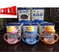bình sữa cho trẻ sơ sinh cách cho bé bú bình bình sữa nào tốt cho bé bình uống nước tập cho bé bú bình- Bình sữa và Uống Nước Chống Sặc AIKO  cao cấp của Nhật Bản dung tích 280 ml dành cho bé yêu