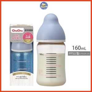 Bình sữa cổ rộng Chuchu Baby PPSU BPA Free 160ml