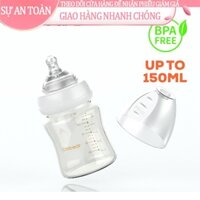 ♀❈Bình sữa Cmbear lên đến 150ml với núm vú và nắp,BPA FREE