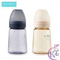 Bình sữa cổ hẹp Mother-K Hàn Quốc nhựa PPSU 180ml phiên bản cao cấp cho bé (2 màu) - bình sữa