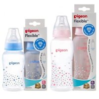 Bình Sữa Cổ hẹp Pigeon Flexible 60ml / 150ml /250ml Cam kết Hàng Chính Hãng rất an toàn khi sử dụng cho bé