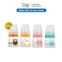 Bình sữa cổ hẹp PP Agi 60ml – wessershop.vn