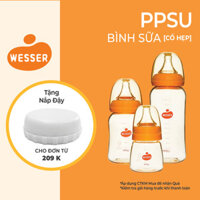 Bình sữa cổ hẹp PPSU Wesser 60ml140ml250ml - 60ml