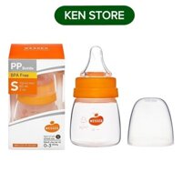 Bình sữa cổ hẹp tặng kèm van chống sặc 60ml PP Wesser KEN STORE