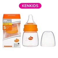 Bình sữa cổ hẹp tặng kèm van chống sặc 60ml - PP Wesser KENKIDS