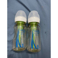 Bình sữa cổ rộng Dr.Brown's nhựa PESU Option Plus 100% chính hãng 270ml (núm ty 04)