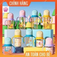 Bình Sữa Cổ Rộng Kichilachi cho bé PPSU 160ml 240ml 300ml có quai cầm