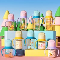 Bình Sữa Cổ Rộng Kichilachi PPSU THẾ HỆ III, có quai cầm dung tích 160ml/240ml/300ml [ KÈM NÚM TI ]