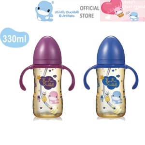 Bình sữa cổ rộng nhựa ppsu có tay cầm KUKU KU5867 – 330ML