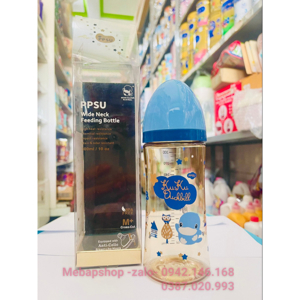 Bình sữa cổ rộng nhựa PPSU Kuku KU5857 - 300ml