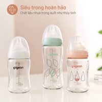 Bình sữa cổ rộng pigeon T-ester plus nhựa cao cấp 200/300ml