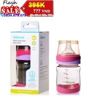 Bình Sữa Cổ Rộng PPSU Kidsme 120ml - Màu Tím