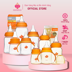 Bình sữa cổ rộng Wesser PPSU 180ml