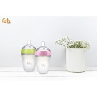 Bình Sữa cổ siêu rộng Fatzbaby fatz baby Silicon Siêu Mềm  240ml