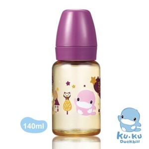 Bình sữa cổ thường nhựa PPSU Kuku Ku5855 - 240ml