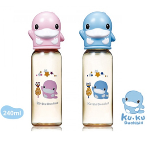 Bình sữa cổ thường nhựa PPSU Kuku KU5860 - 240ml