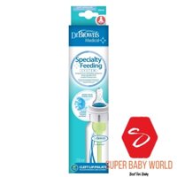 Bình sữa cổ thường Y Tế dành cho trẻ sứt môi, hở hàm ếch dr brown's 120ml và 250ml Chính hãng