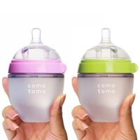 Bình Sữa Comotomo 150ml/250ml 👨‍👩‍👦‍👦Núm Silicon Siêu Mềm