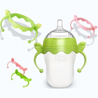 Bình Sữa Comotomo 150ml/250ml TẶNG KÈM TAY CẦM CÁNH TIÊN Núm Silicon Siêu Mềm