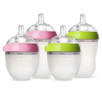 Bình Sữa Comotomo Cho Bé Tập Bú,Núm Ti Como Tomo Baby Bottle Siêu Mềm 150ml/ 250ml [màu xanh hồng]