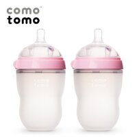 Bình Sữa Comotomo màu hồng 150ml – Set 2 cái