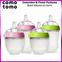 💁Bình sữa Comotomo 150ml/250ml (chọn size núm, siêu mềm)