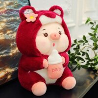 Bình sữa dễ thương Búp bê heo con Đồ chơi sang trọng Đồ chơi hoạt hình sáng tạo Gối ngủ mềm