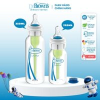 Bình sữa Dr Brown's 120ml và 250ml dành cho trẻ bú yếu, hở hàm ếch