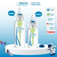 Bình sữa Dr Brown's 120ml và 250ml dành cho trẻ bú yếu, hở hàm ếch