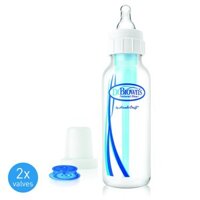 Bình sữa Dr Brown's 250ml dành cho trẻ bú yếu, hở hàm ếch