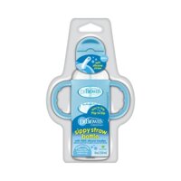 Bình sữa Dr Brown's nhựa PP, hai tay cầm và ống hút silicone, cổ thường(cổ hẹp) 250ml - Hồng, Xanh, Ghi