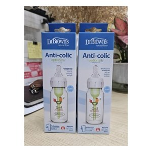 Bình sữa cổ hẹp thủy tinh Dr Brown's 120ml