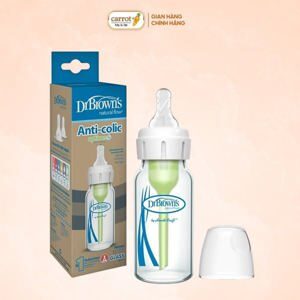 Bình sữa cổ hẹp thủy tinh Dr Brown's 120ml