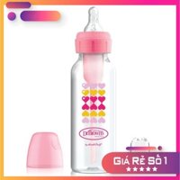 Bình sữa Dr.Brown's cổ hẹp 250ml nhựa pp options plus chuyển đổi 2 giai đoạn