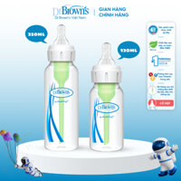 Bình sữa Dr.Brown's cổ hẹp,120ml, 250ml Options Plus( sản xuất tại Trung Quốc)