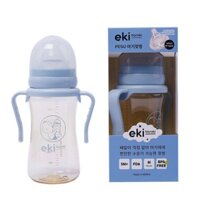 Bình sữa EKI BARAKI pesu cổ rộng 300ml ( có quai cầm)