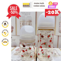 Bình sữa Green Finger Bebegrow nhựa PPSU cao cấp chính hãng Hàn Quốc size 160ml/280ml, núm ty 2 van thoát khí-minjeebaby