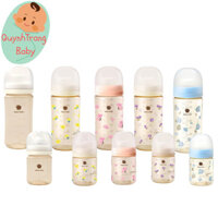 Bình sữa Green Finger Bebegrow PPSU Hàn Quốc size 160ml / 280ml núm ti mềm 2 van khí Greenfinger - GREEN