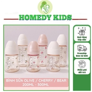 Bình sữa Grosmimi PPSU Dotgom 300ml