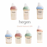 Bình sữa Hegen cổ Xanh/Hồng/ Tím chính hãng 150ml/240ml/330ml ( Full hộp)