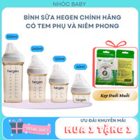 Bình sữa Hegen PPSU Cổ Rộng Chính Hãng Đủ Size 60ml 150ml 240ml 330ml Chống Sặc và Chống Đầy Hơi - 1 Đổi 1 Nếu Lỗi NSX